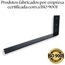 Ver imagem 2 de Kit 3 Suportes de Parede para Prateleira Mão Francesa 40cm Cantoneira Formato L Preto