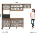 Ver imagem 3 de Cozinha Compacta Jasmine 7 Portas 2 Gavetas Espresso Móveis