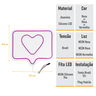 Painel Luminoso Letreiro Criativo Insta - Neon Led Roxo - 4