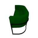 Ver imagem 4 de Namoradeira Luana Base Metálica Preta Suede Verde - Vallisa Decor