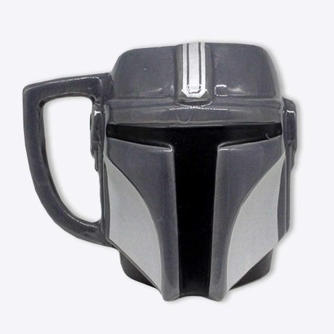 Caneca Formato 3D Mandalorian 400Ml