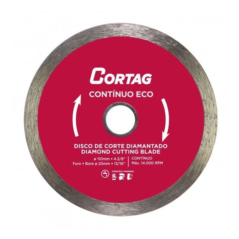Disco Diamantado Continuo Eco 110mm Cortag