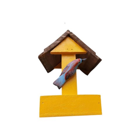 Mini Comedouro com Passarinho para Decoração - Casa - Decoração