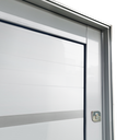 Ver imagem 4 de Porta Pivotante Alumínio Lambril Premium c/Pux.Esq. Elite Branco 240x150 Brimak