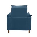 Ver imagem 4 de Poltrona Isa Escritório Consultório Recepção Suede Azul Marinho - Mabe Magazine
