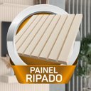 Ver imagem 6 de Painel para Tv até 55 Polegadas 1,39x2,40m Ripado com Nicho Arbo Off White Edn