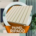 Ver imagem 6 de Painel para Tv até 55 Polegadas 1,39x2,40m Ripado com Nicho Arbo Off White Edn