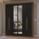 Ver imagem 1 de Guarda-Roupa Casal 6 Portas Batentes com Espelho Netuno Madesa