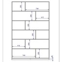 Ver imagem 5 de Estante Livreiro Home Office 120x187,5cm com 12 Nichos Branco BE47