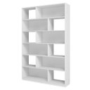 Ver imagem 3 de Estante Livreiro Home Office 120x187,5cm com 12 Nichos Branco BE47