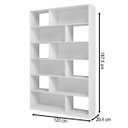 Ver imagem 4 de Estante Livreiro Home Office 120x187,5cm com 12 Nichos Branco BE47