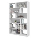 Ver imagem 2 de Estante Livreiro Home Office 120x187,5cm com 12 Nichos Branco BE47