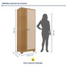 Armário 2 Portas Virtus com Chave                                  - 10