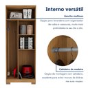 Ver imagem 7 de Armário 2 Portas Virtus com Chave