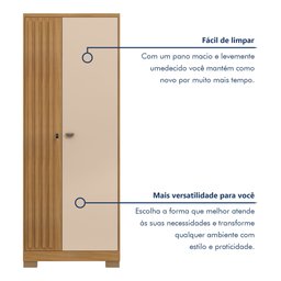 Armário 2 Portas Virtus com Chave                                  - 9