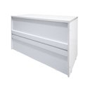 Ver imagem 1 de Balcão Recepção Atendimento Baixo sem Passa Fio - Sm Corporativo - 77ax100lx45p 430113