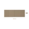 Cabeceira Suspensa Cama Box Casal Riscada Suede 140x55:cinza - 2