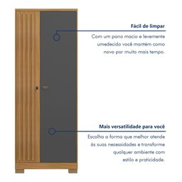 Armário 2 Portas Virtus com Chave                                  - 9