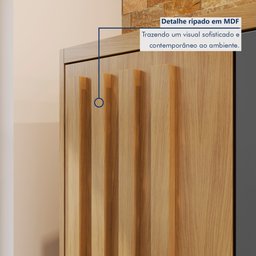 Armário Multiuso Guarda Roupa 2 Portas com Chave Virtus - 5