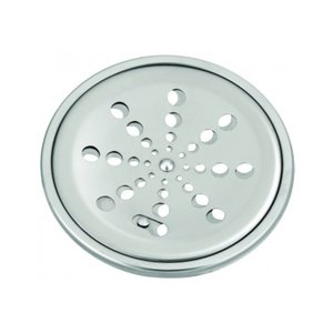 Grelha Inox Redonda com Caixilio 15 Cm