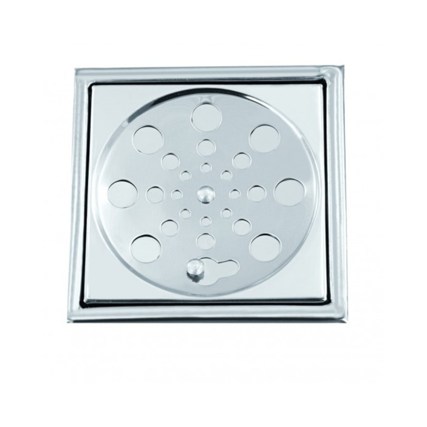 Grelha Inox Quadrada com Caixilio e Fechamento 15 Cm - 1