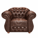 Ver imagem 1 de Poltrona Chesterfield Merlô Via Encanto Courano Marrom
