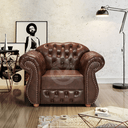Ver imagem 2 de Poltrona Chesterfield Merlô Via Encanto Courano Marrom
