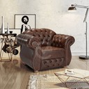 Ver imagem 4 de Poltrona Chesterfield Merlô Via Encanto Courano Marrom