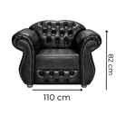 Ver imagem 3 de Poltrona Chesterfield Merlô Via Encanto Courano Marrom