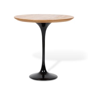 Mesa Saarinen Lateral - Louro Freijó 50cm de Diâmetro
