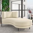 Ver imagem 7 de Sofá Chaise Longue Living Lucca Direito D02 Linho Creme D-463