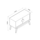 Ver imagem 5 de Buffet Aparador Paris 2 Portas 110cm