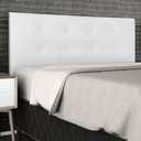 Ver imagem 2 de Cabeceira Estofada Cama King 195 cm Corino Branco