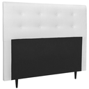 Ver imagem 1 de Cabeceira Estofada Cama King 195 cm Corino Branco