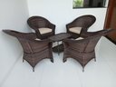 Ver imagem 3 de Jogo Bali Jardim 4 Poltronas 1 Mesa de Centro Fibra Sintética Área Externa Varanda Sacadas