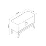 Buffet Aparador Paris 2 Portas 110cm - 5