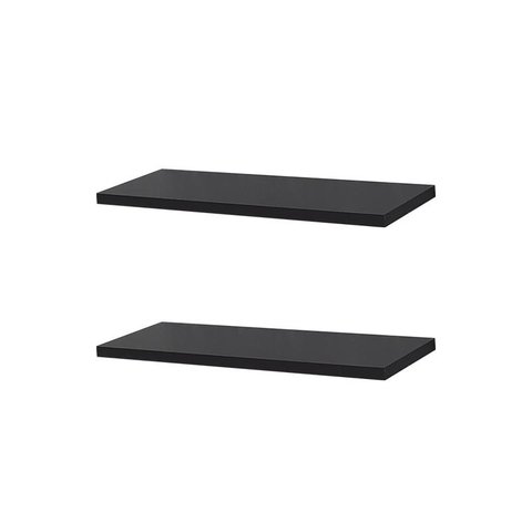 Kit 2 Prateleiras 40 X 15cm Preta Suporte Invisível