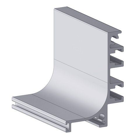 Perfil Puxador Cava 02 Inox Escovado 6,0mt Alternativa