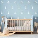 Ver imagem 1 de Kit 45 Adesivos Âncoras Parede Porta Decoração Marinheiro Quarto Infantil