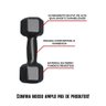 Par de Halter Sextavado Emborrachado 8kg Academia Treino - 3