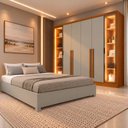 Ver imagem 1 de Conjunto Casal Guarda Roupa Portugal Reflecta e Cama Casal Queen Monaco