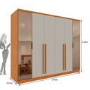 Ver mais imagens de Conjunto Casal Guarda Roupa Portugal Reflecta e Cama Casal Queen Monaco