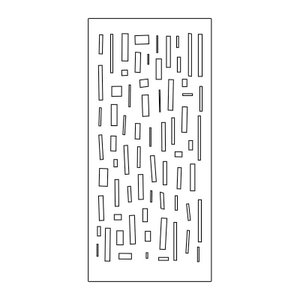 Painel Vazado Divisória Mdf Mikonos Branco Decore Painéis e Divisórias 0,60x2,60m