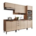 Ver imagem 2 de Armário de Cozinha Completa C Balcão Miami Box Carraro Off White C Freijó