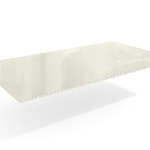 Tampo De Vidro E MDF Para Mesa De Jantar Retangular Off White 160x90cm Linha TA26-OWV8