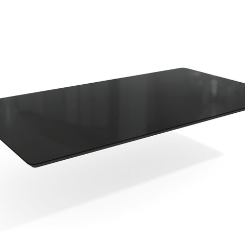 Tampo de Vidro/MDF para Mesa de Jantar até 6 Lugares 160x90cm Preto