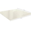 Ver imagem 2 de Tampo de Vidro/MDF Quadrado para Mesa de Jantar até 4 Lugares 105x105cm Branco/Off Withe