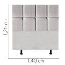 Ver imagem 3 de Cabeceira para Cama Box Casal 1,40 Cm Poliana:cinza Claro