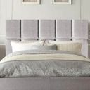 Ver imagem 2 de Cabeceira para Cama Box Casal 1,40 Cm Poliana:cinza Claro