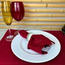 Ver imagem 5 de Conjunto C-4 Porta Guardanapo Natalino Listrado Branco e Dourado Natal 5x3cm Cromus